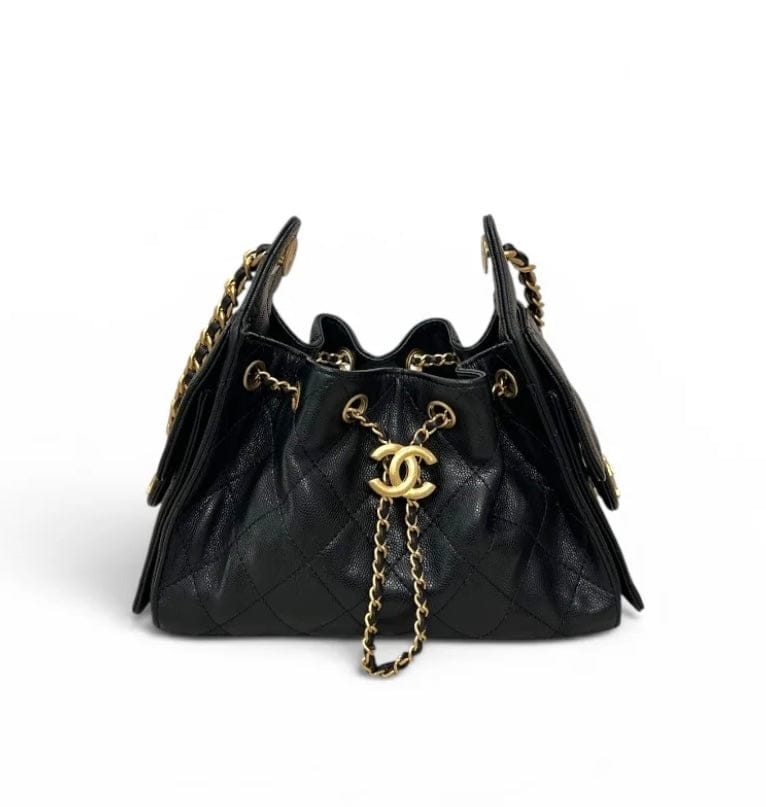 Chanel Chanel 25 Small Black with Gold Hardware