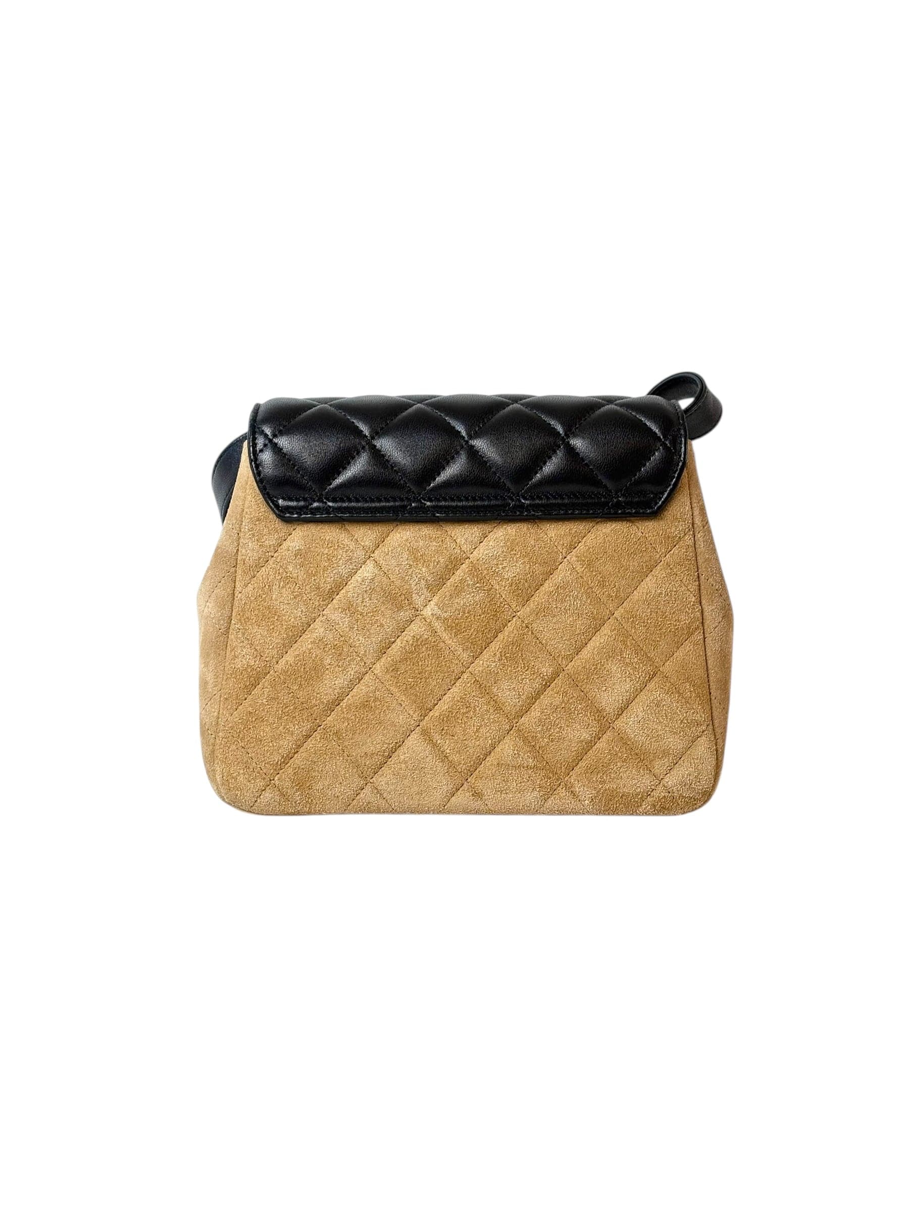 Chanel Chanel 25A Mini Box Suede and Lambskin Bag