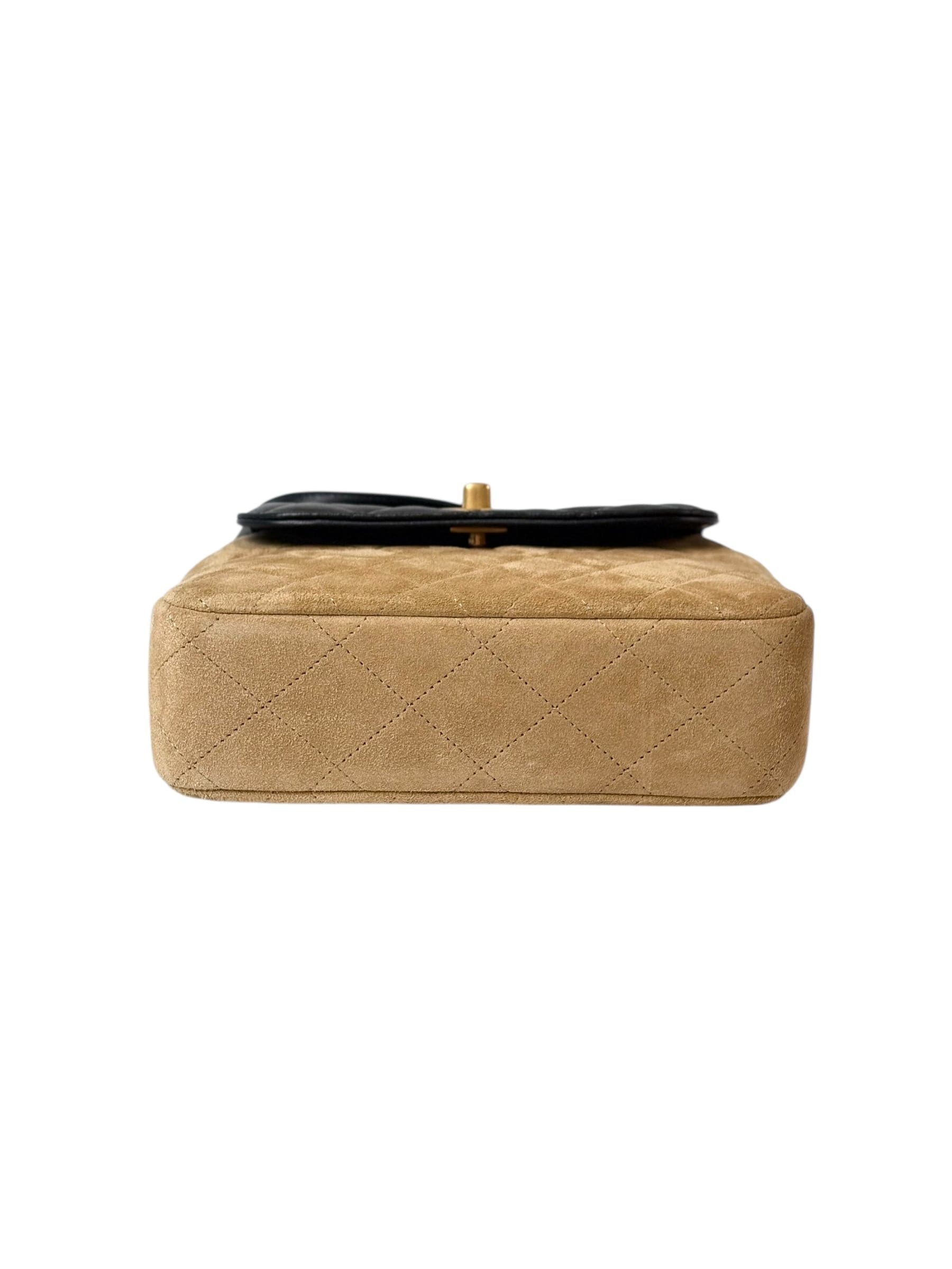 Chanel Chanel 25A Mini Box Suede and Lambskin Bag