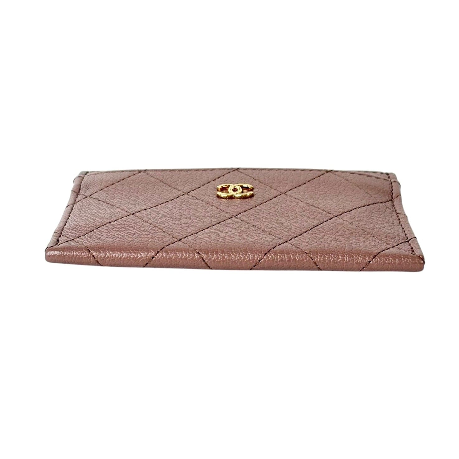 Chanel Chanel Beige Caviar Card Holder - in Box