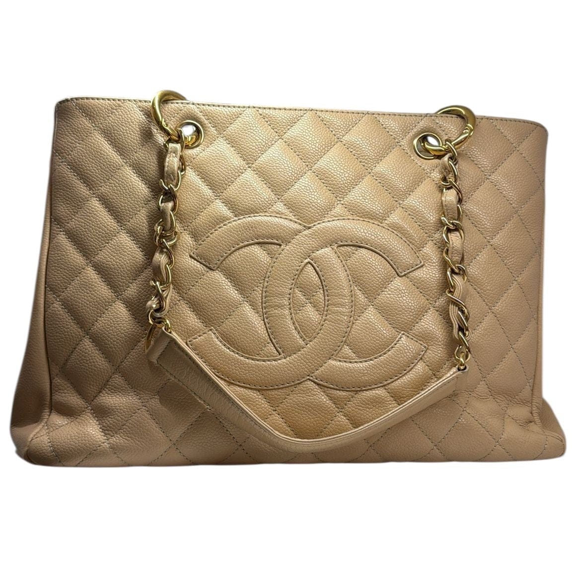 Chanel Chanel Beige GST Tote Bag in Caviar