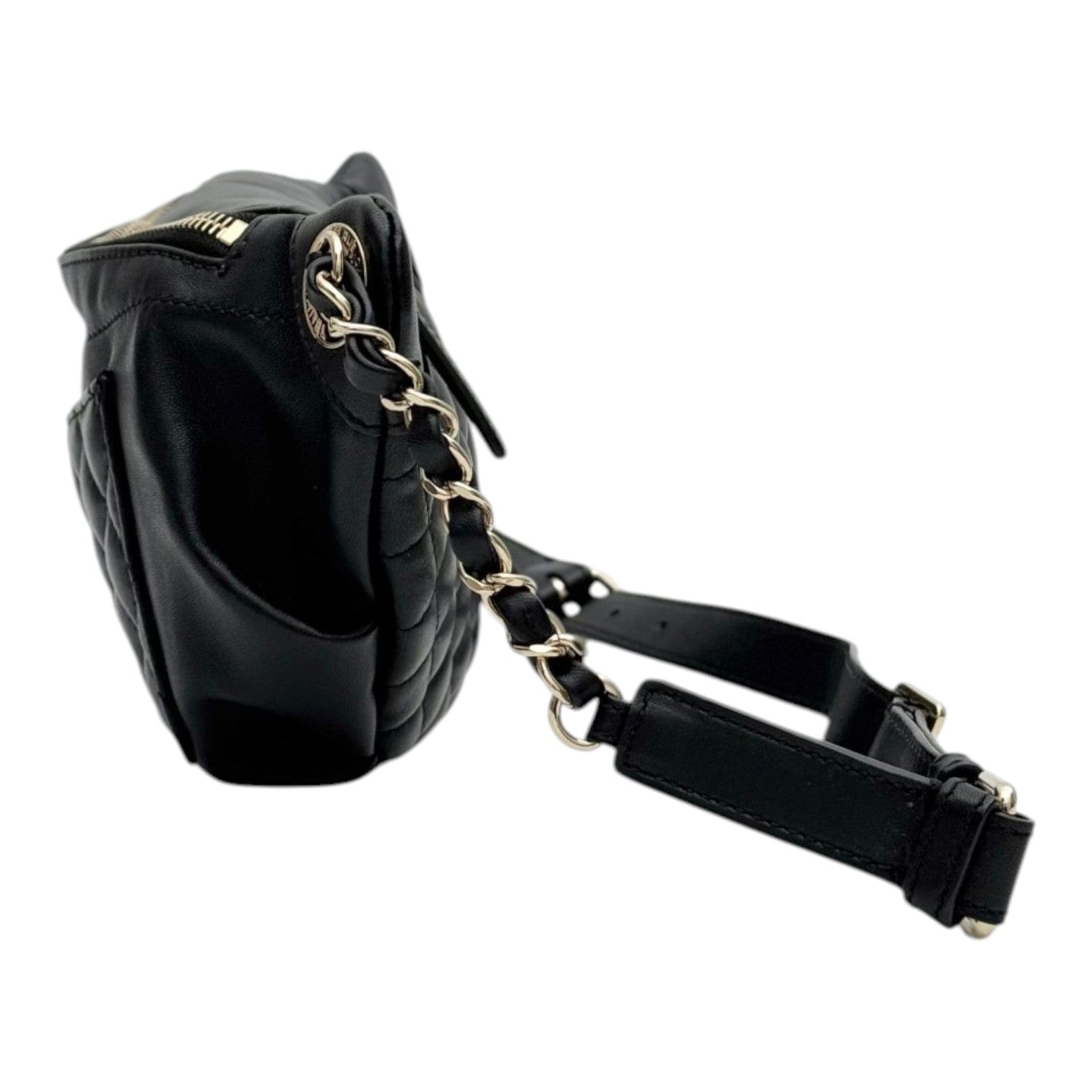 Chanel Chanel Black Bumbag with Gold Hardware
