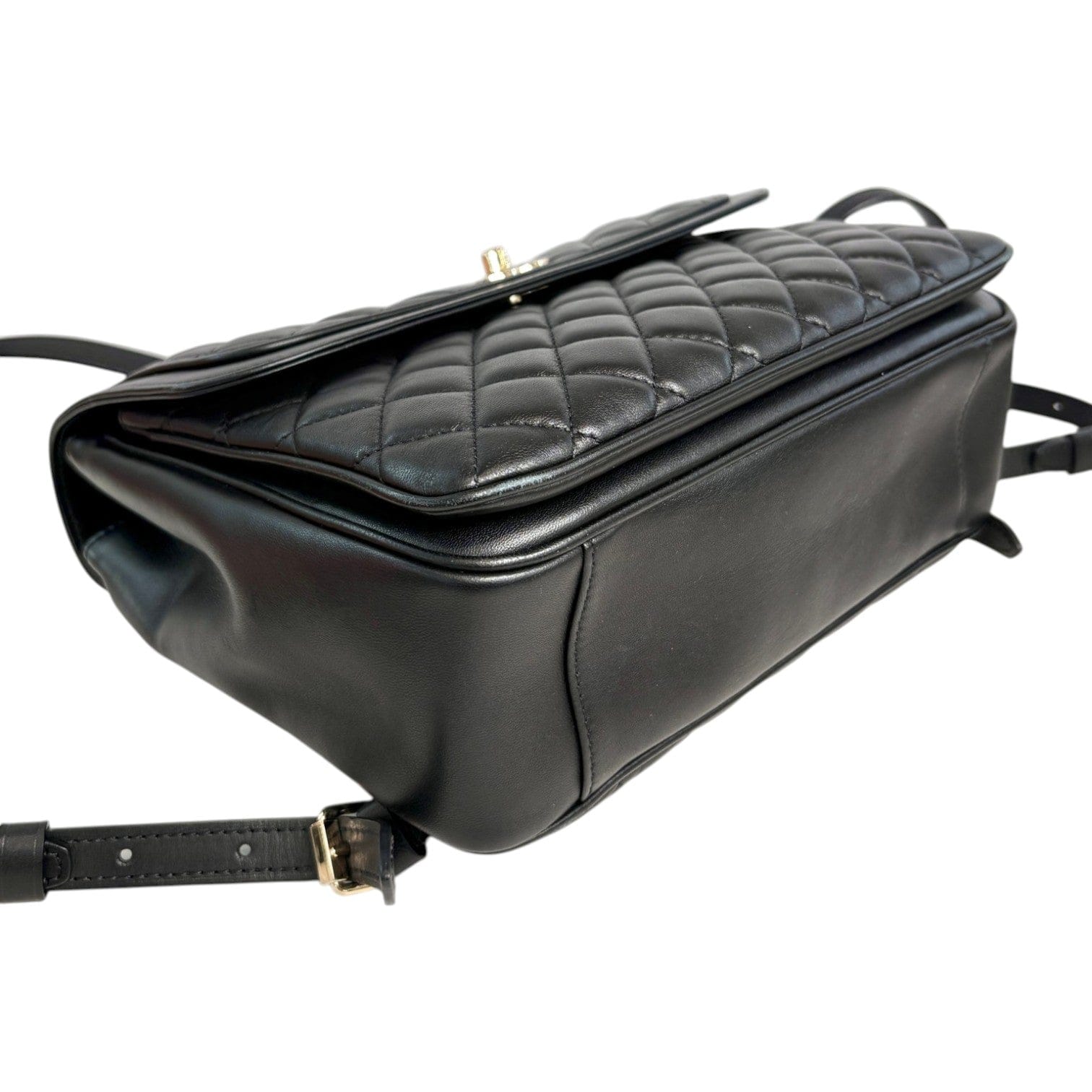 Chanel Chanel Black Calfskin Backpack Bag