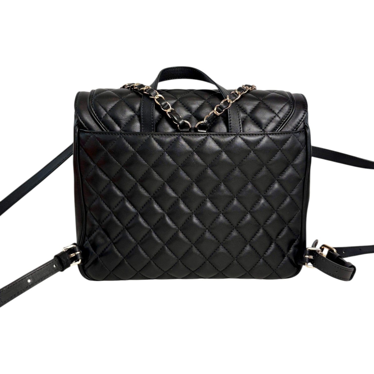 Chanel Chanel Black Calfskin Backpack Bag