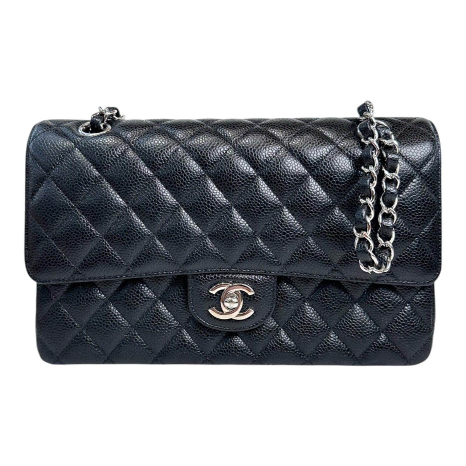 Chanel Chanel Black Classic Flap Medium Caviar Bag with SHW