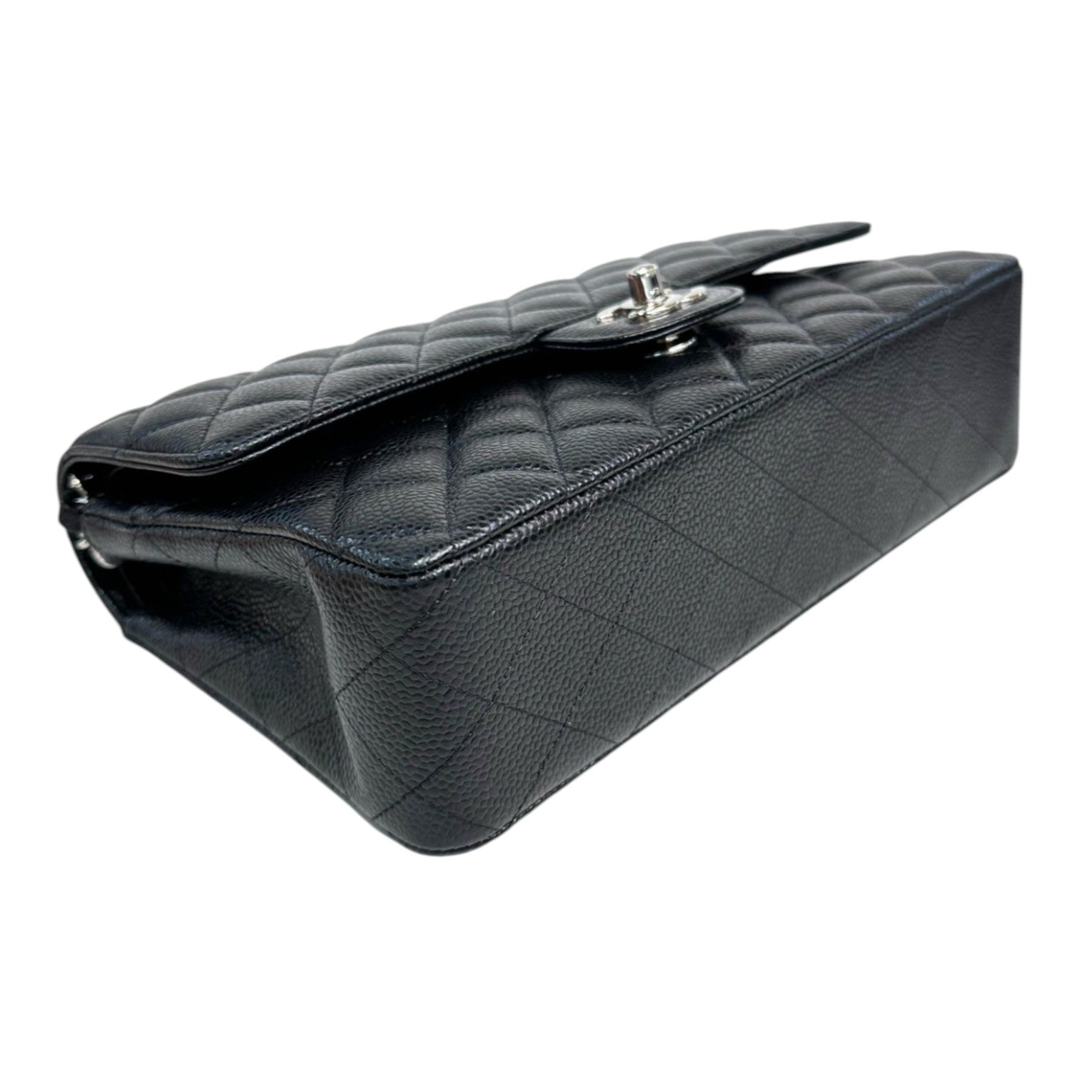 Chanel Chanel Black Classic Flap Medium Caviar Bag with SHW
