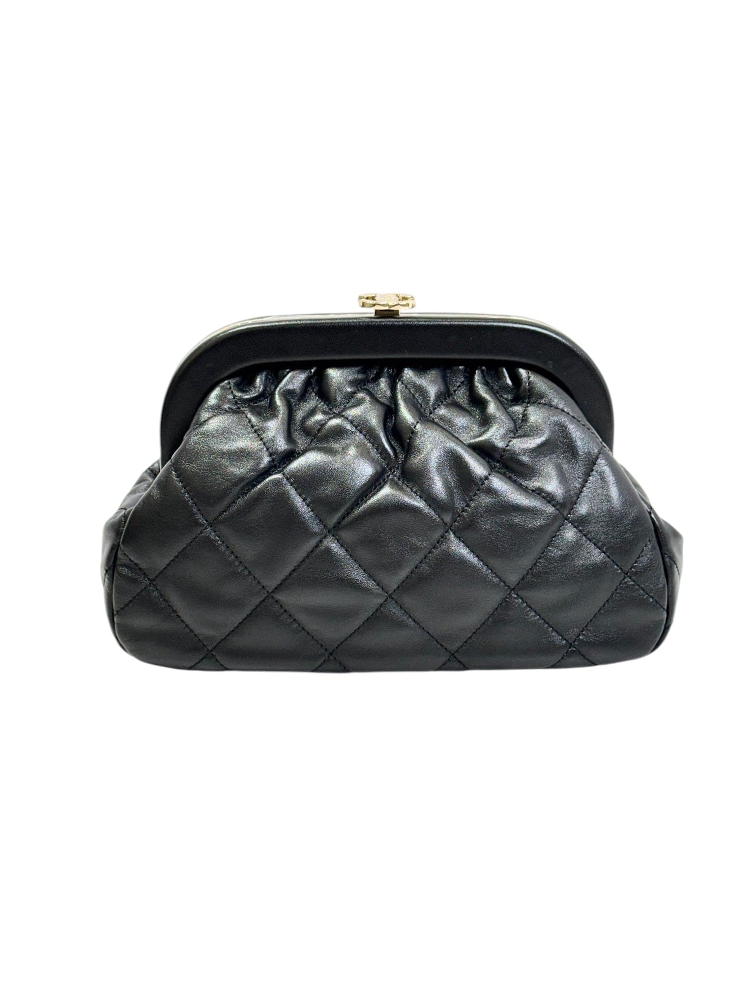 Chanel Chanel Black Evening Chain Clutch Bag ACJA8TH0