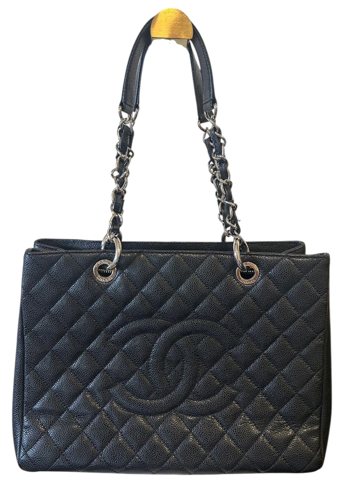 Chanel Chanel Black GST (Grand Shopping Tote) with SHW