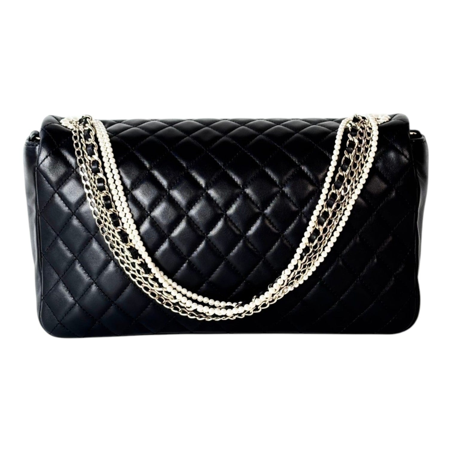 Chanel Chanel Black Lambskin Westminster Pearl Flag Bag