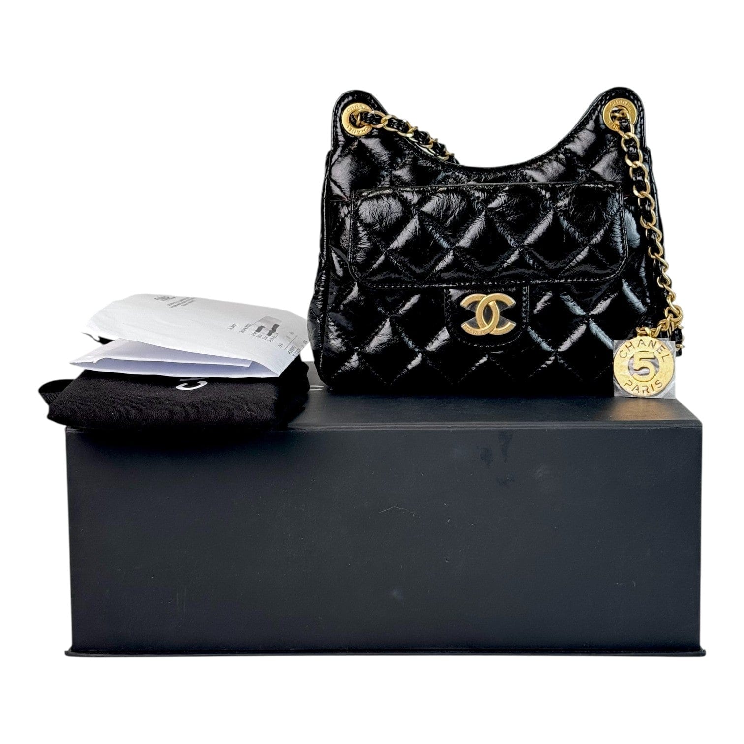 Chanel Chanel Black Mini Hobo Bag
