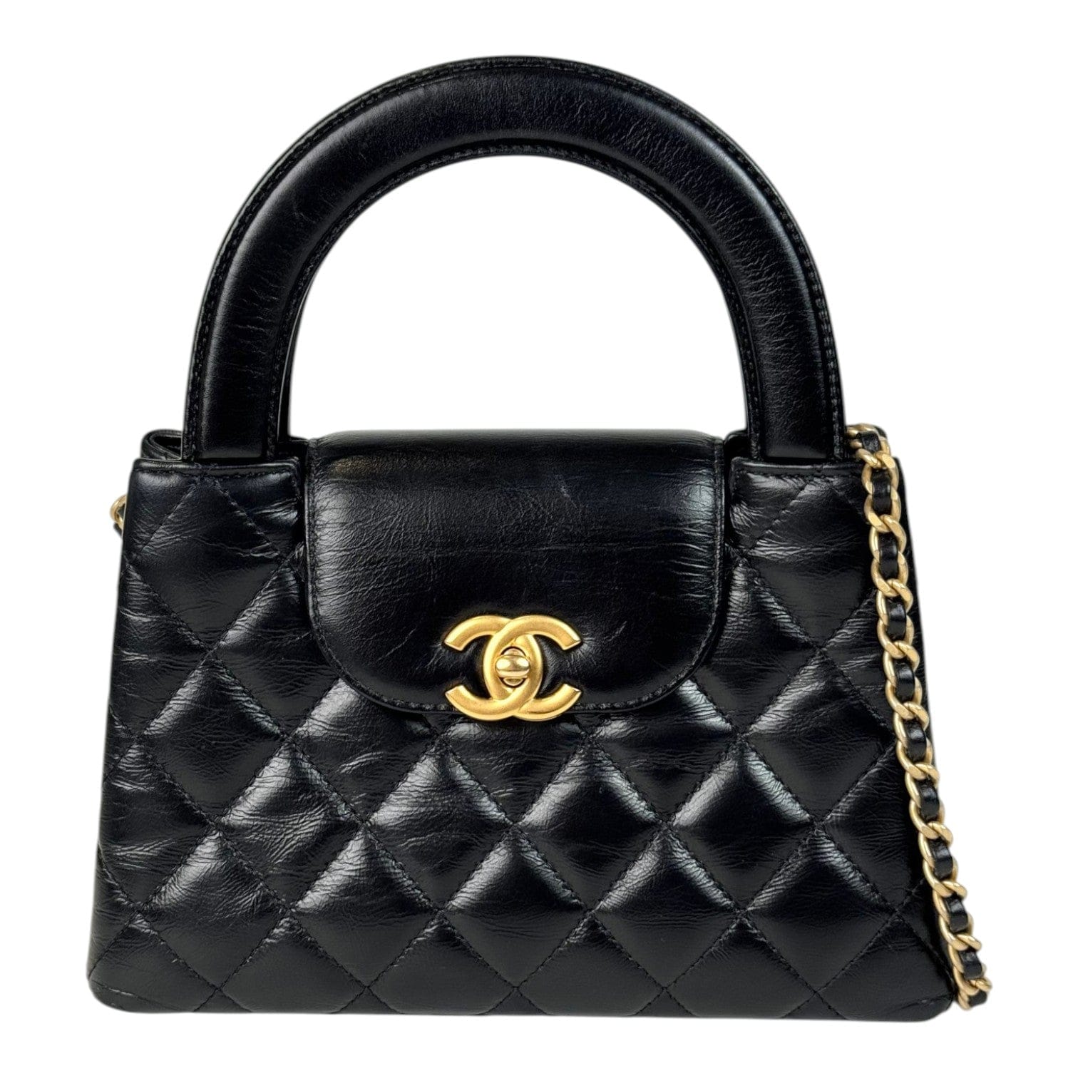 Chanel Chanel Black Mini Kelly Tote Bag with GHW