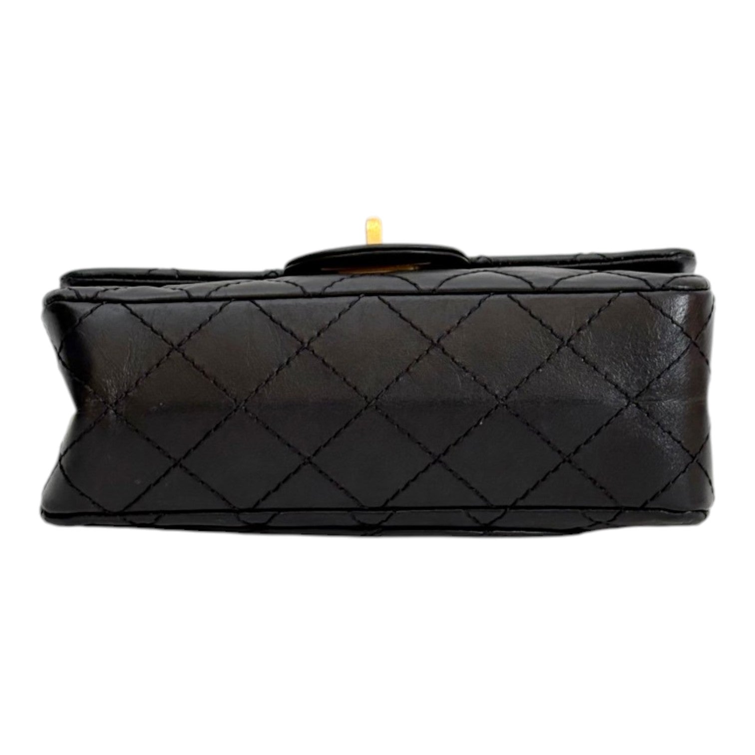 Chanel Chanel Black Mini Reissue Bag with Gold Harware - Full Set