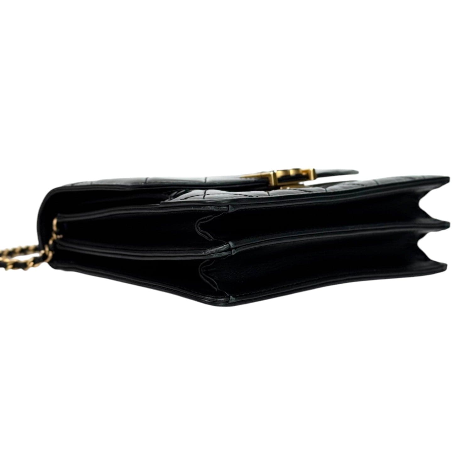 Chanel Chanel Black Patent Top Handle Bag