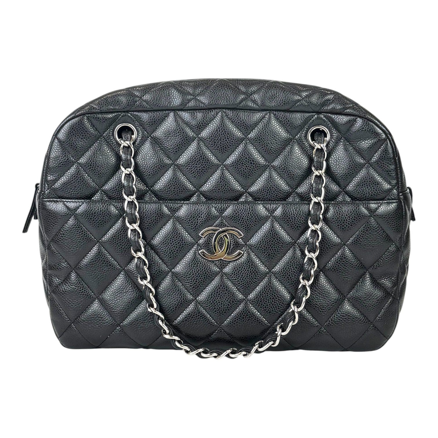 Chanel Chanel Black Tote Zip Bag