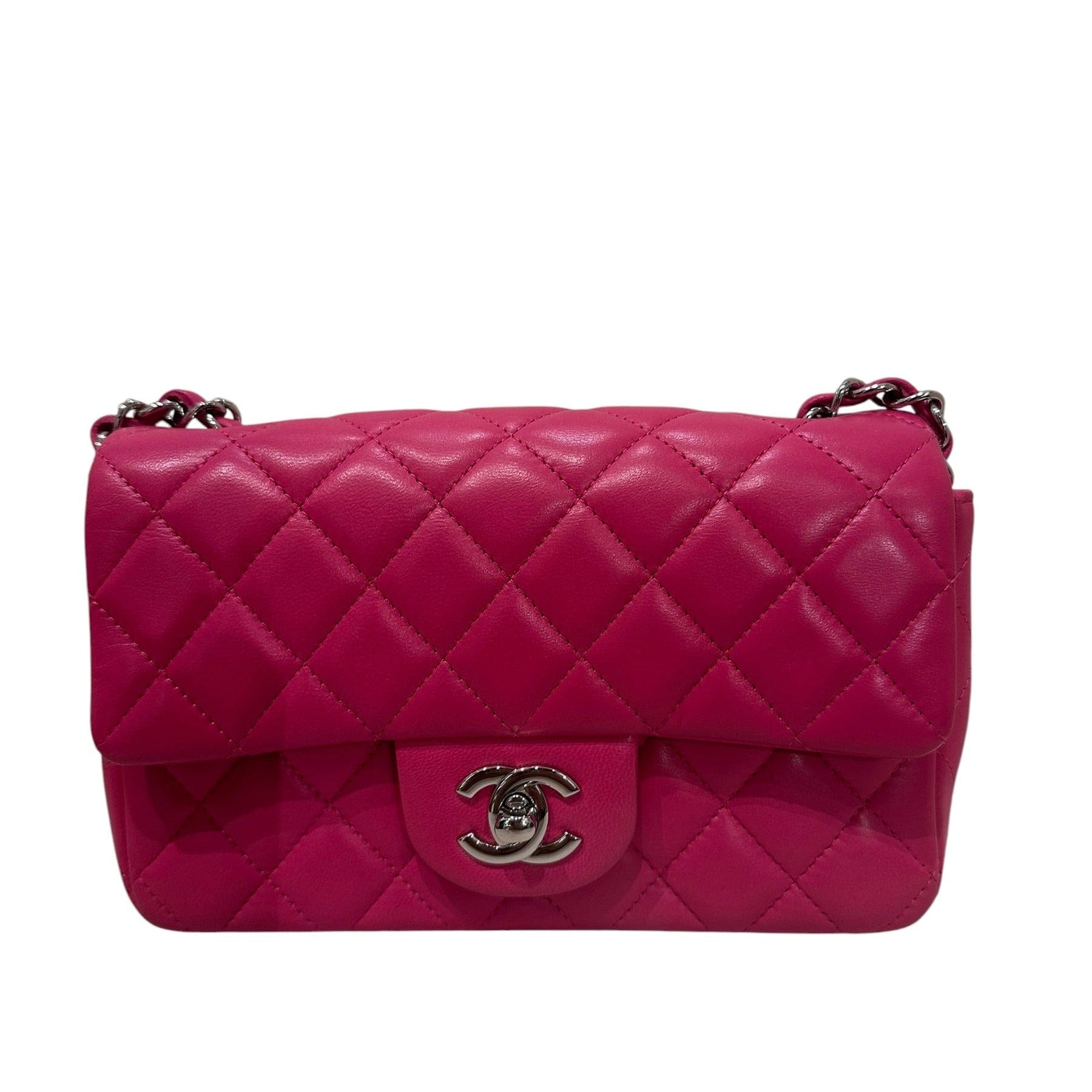 Chanel Chanel Bright Pink Rectangle Classic Flap