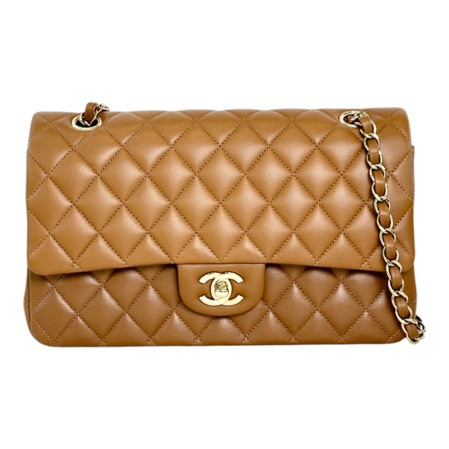Chanel Chanel Classic Flap Medium Bag in Caramel Lambskin
