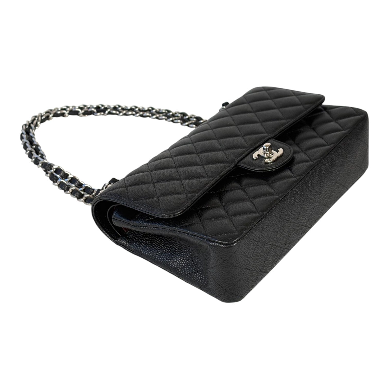 Chanel Chanel Classic Flap Medium Black Caviar with Silver Hardware Bag