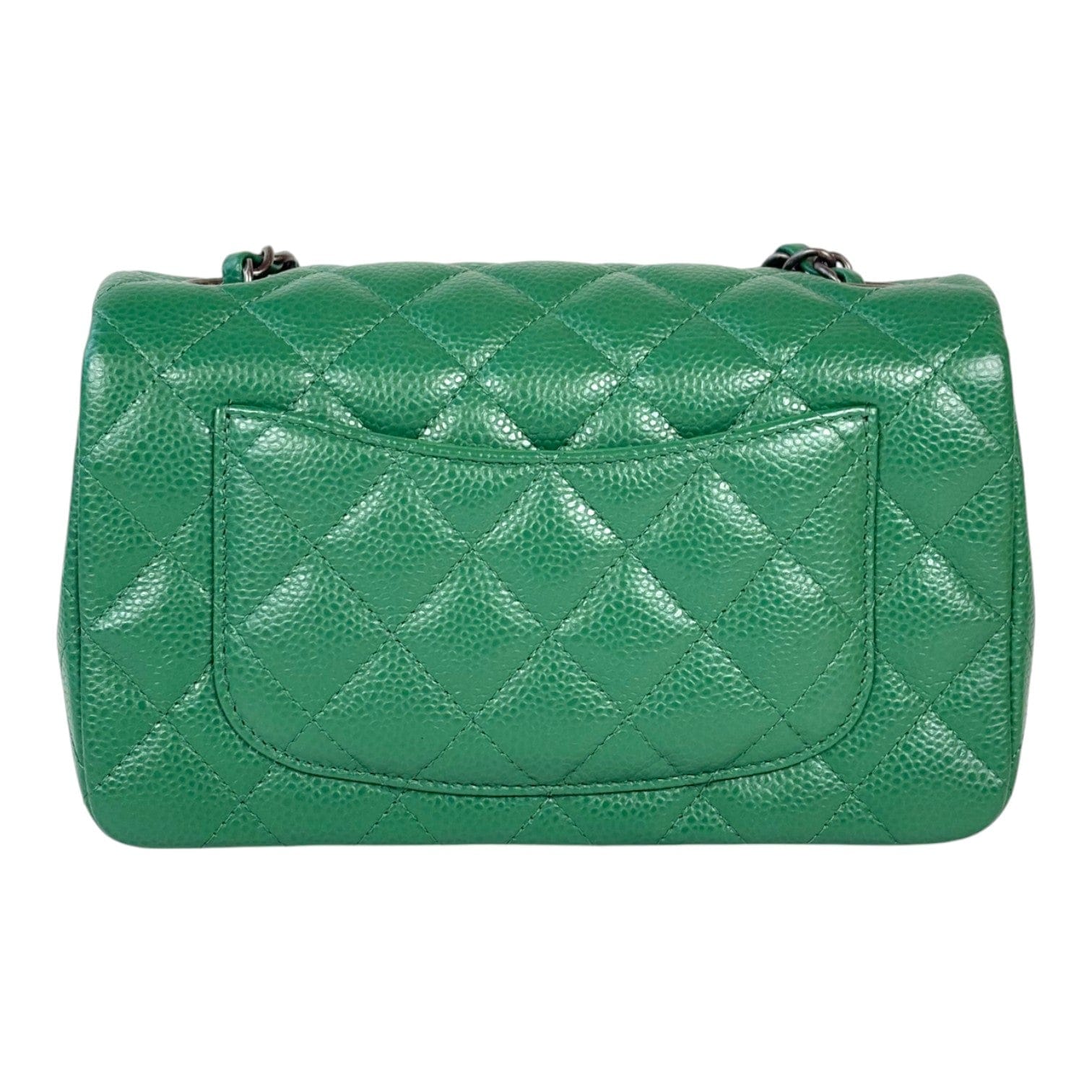 Chanel Chanel Classic Flap Mini Green Caviar Bag