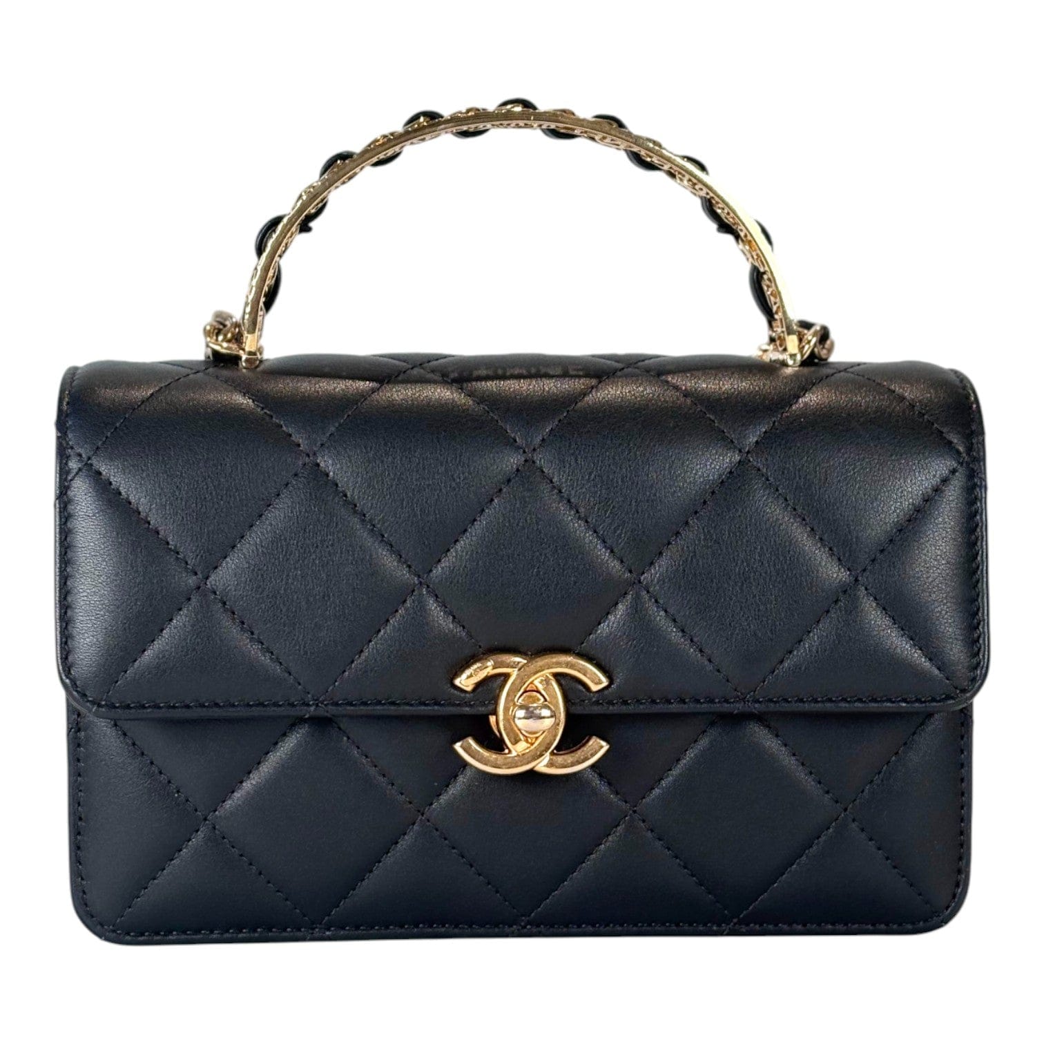 Chanel Chanel Classic Flap Mini Handle Bag Black