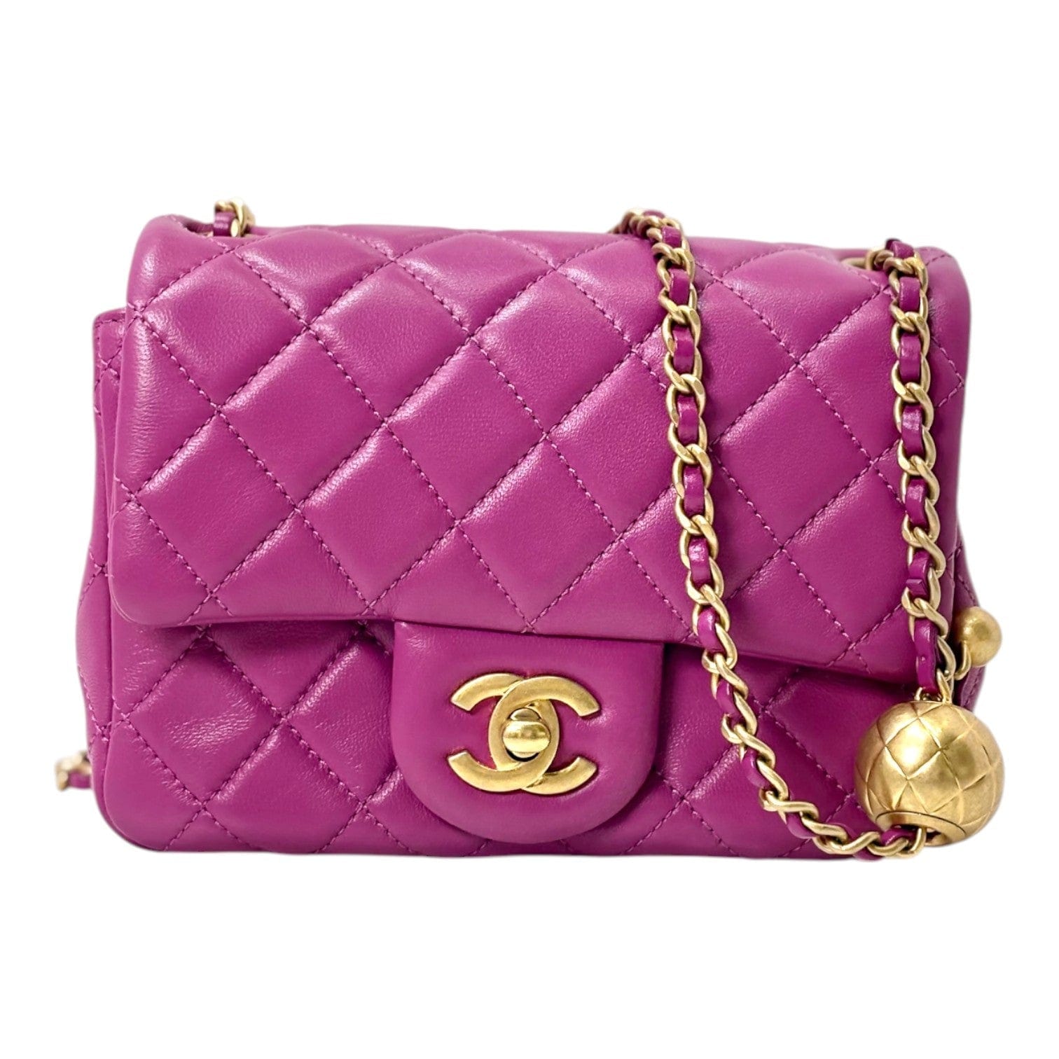 Chanel Chanel Classic Flap Mini Shoulder Crush Pearl Bag 