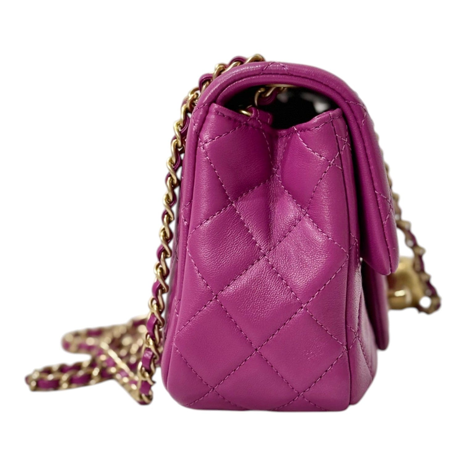 Chanel Chanel Classic Flap Mini Shoulder Crush Pearl Bag 