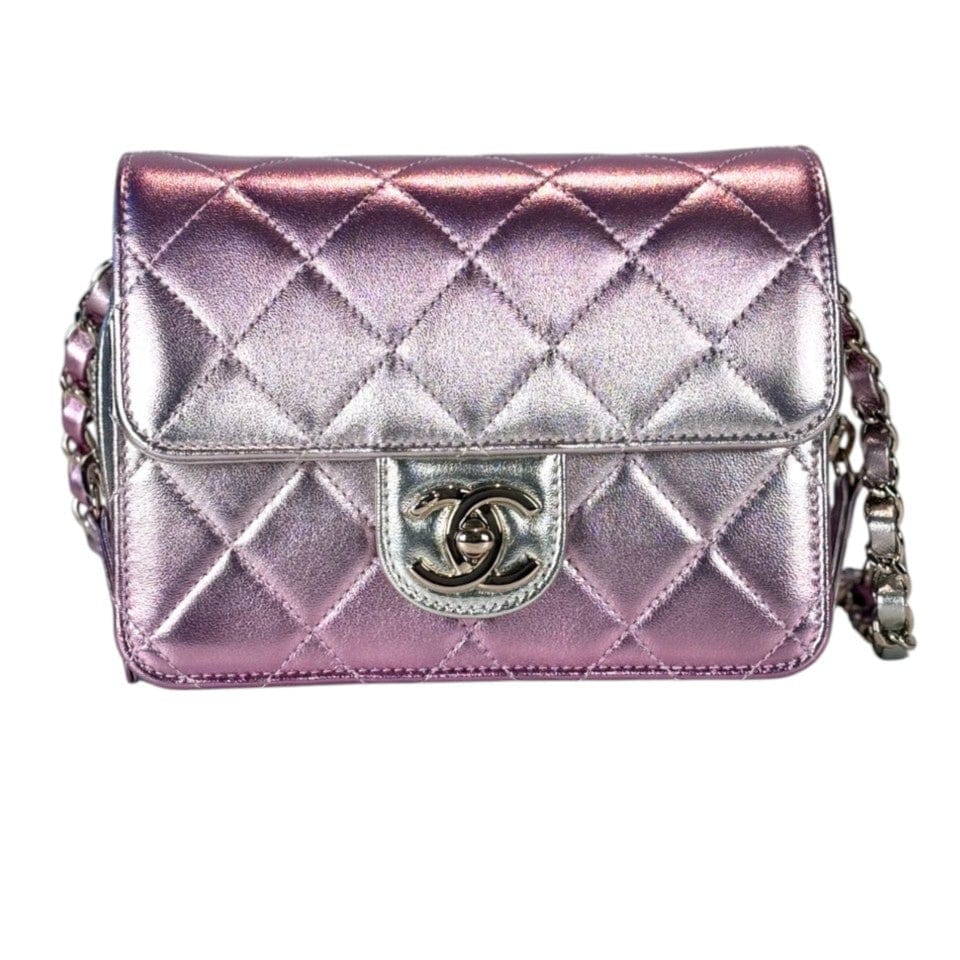 Chanel Chanel Classic Flap Seasonal Small Metallic Pink