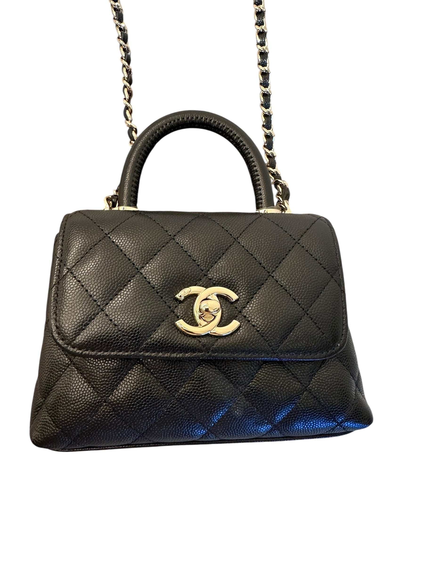 Chanel Chanel Coco Handle Black Caviar Mini Bag