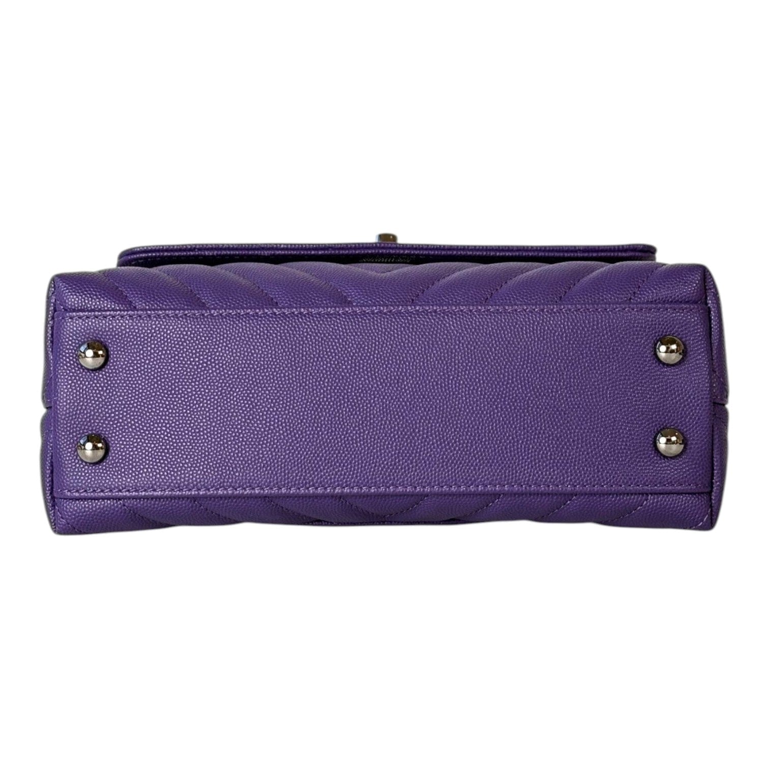 Chanel Chanel Coco Handle Small Purple Bag - Full Set