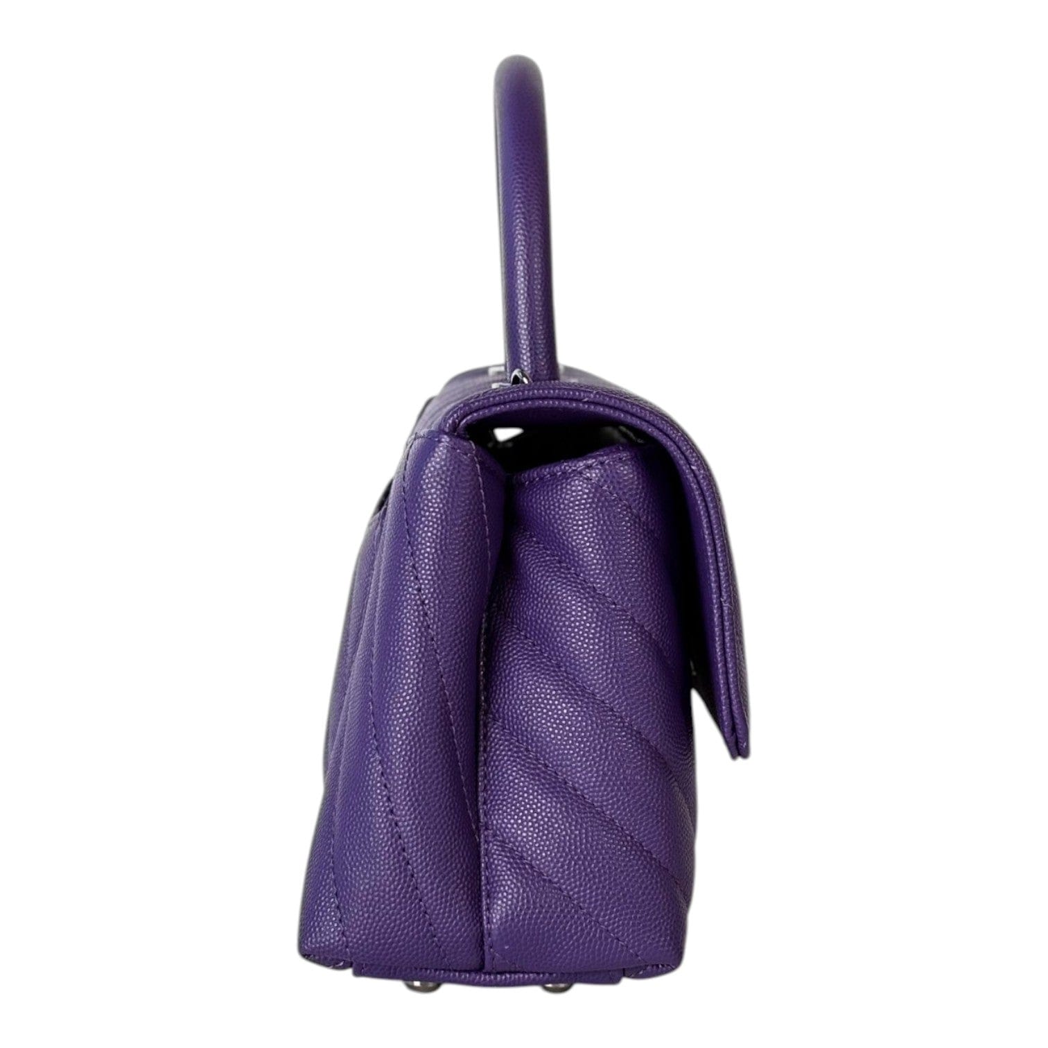 Chanel Chanel Coco Handle Small Purple Bag - Full Set