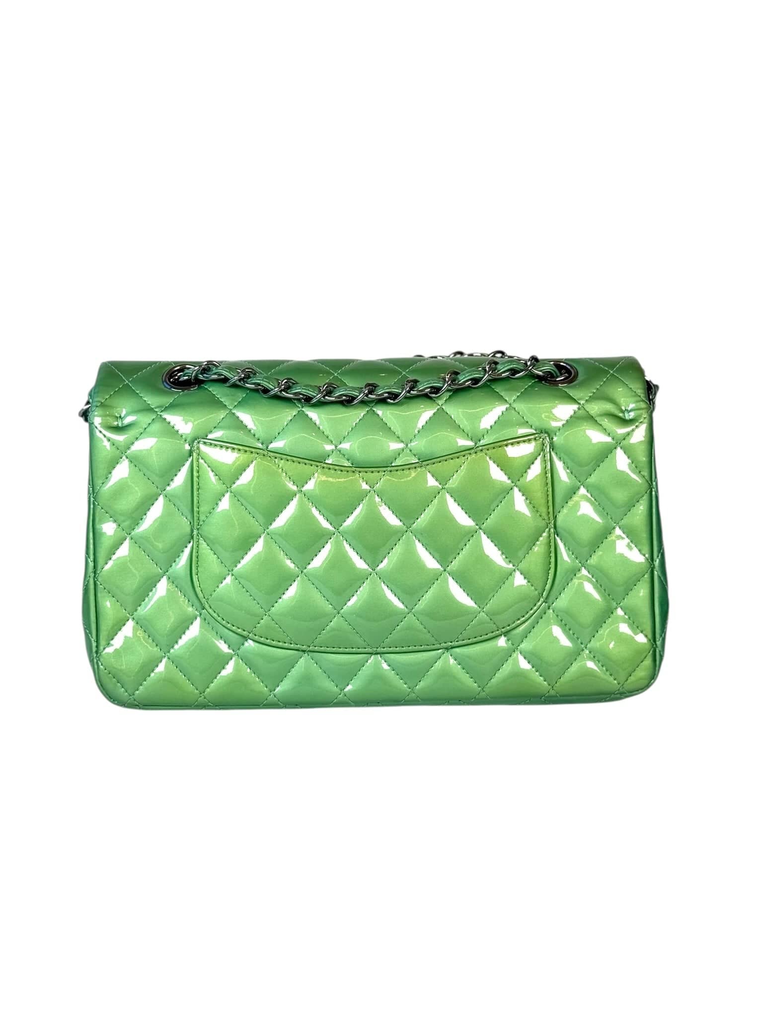 Chanel Chanel Green Classic Flap Medium Bag