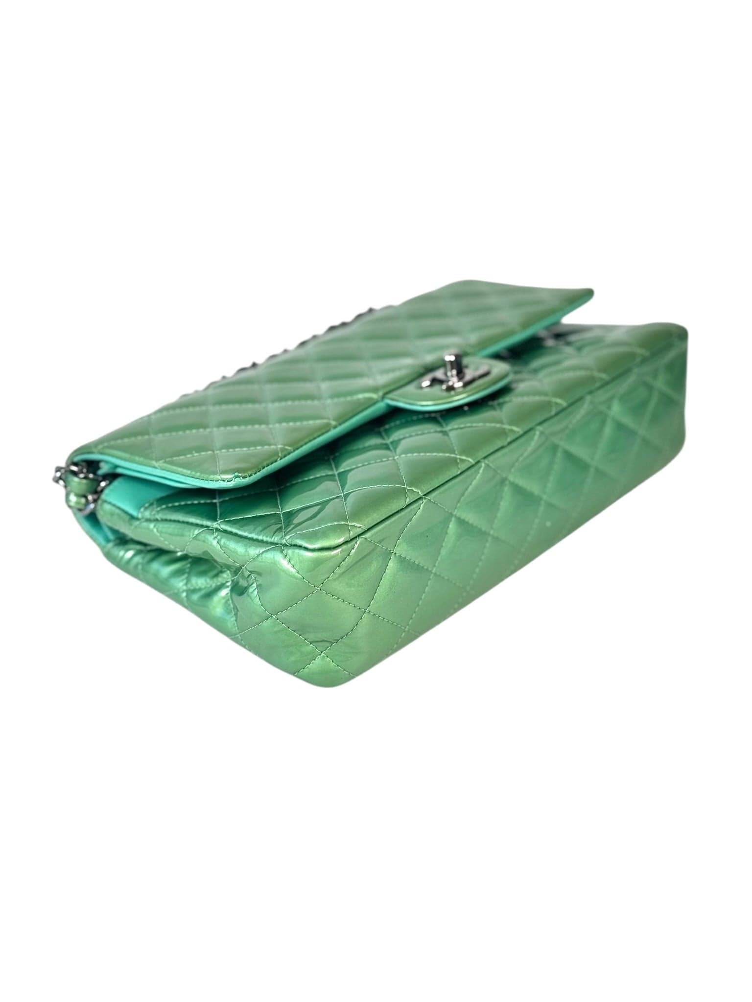 Chanel Chanel Green Classic Flap Medium Bag