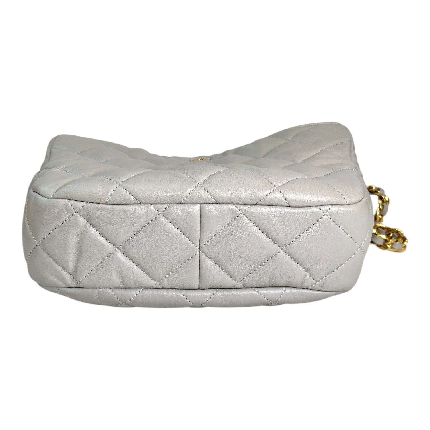 Chanel Chanel Hobo Chain Bag Lambskin Grey