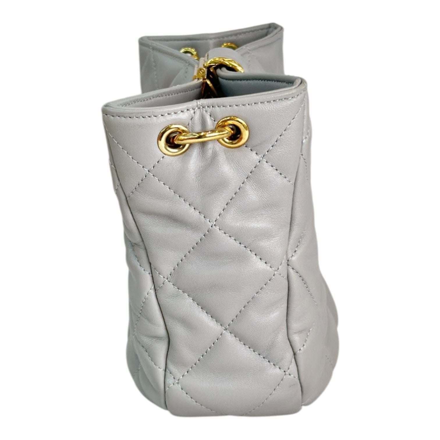 Chanel Chanel Hobo Chain Bag Lambskin Grey