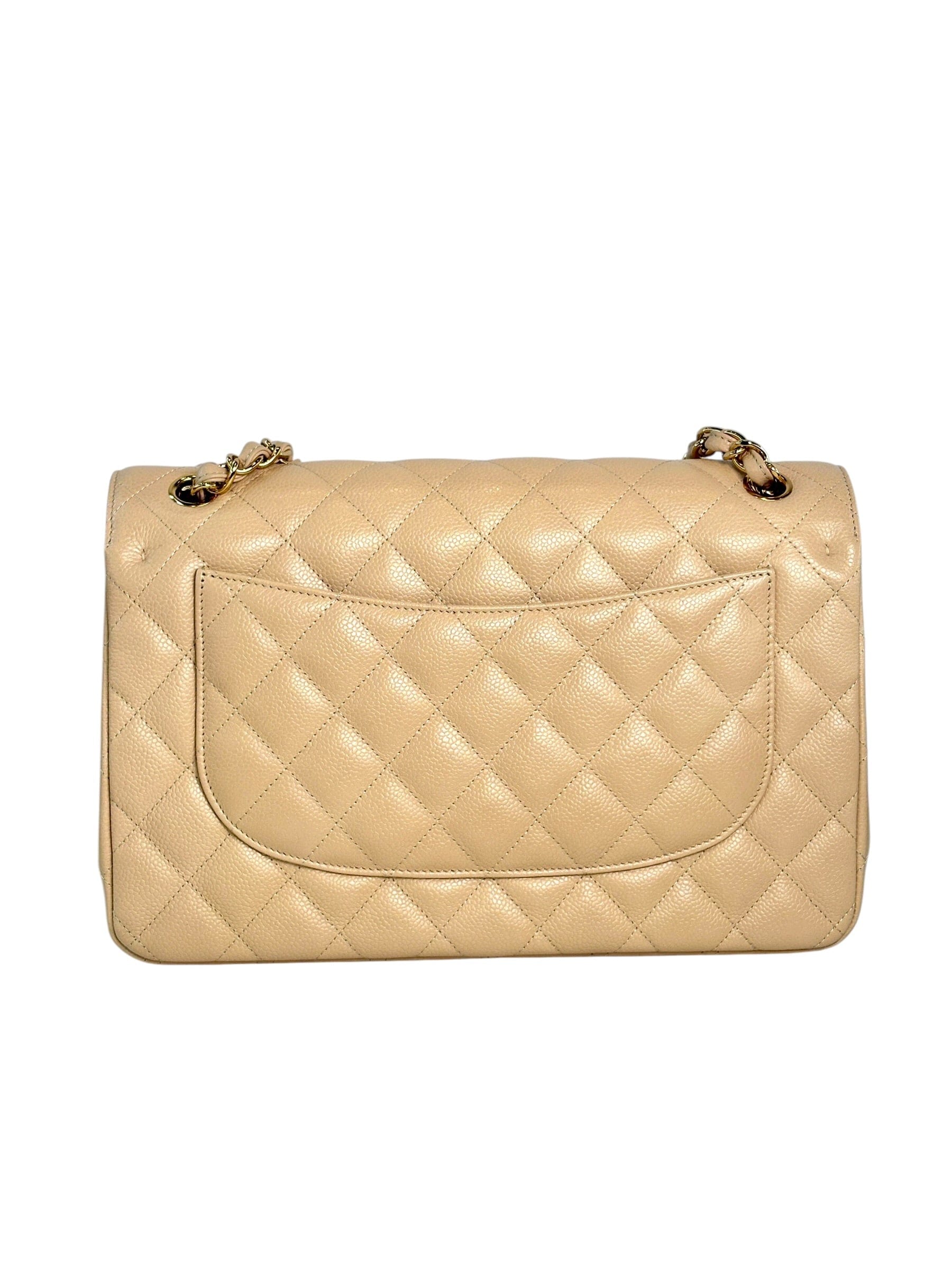 Chanel Chanel Jumbo Caviar Jumbo Flap with Gold Hardware - Full Set