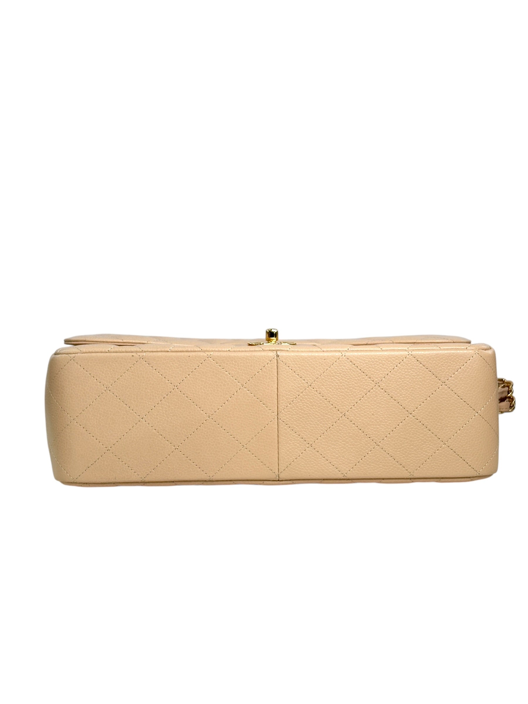 Chanel Chanel Jumbo Caviar Jumbo Flap with Gold Hardware - Full Set