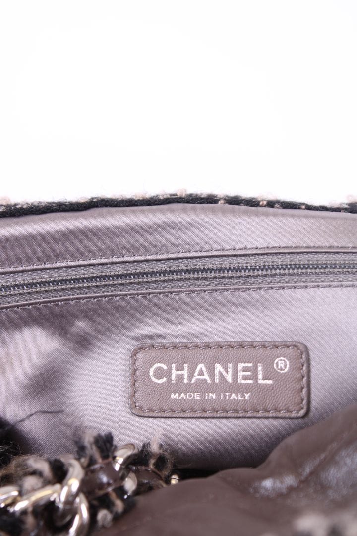 Chanel Chanel Leather tweed bon bon tote Brown large