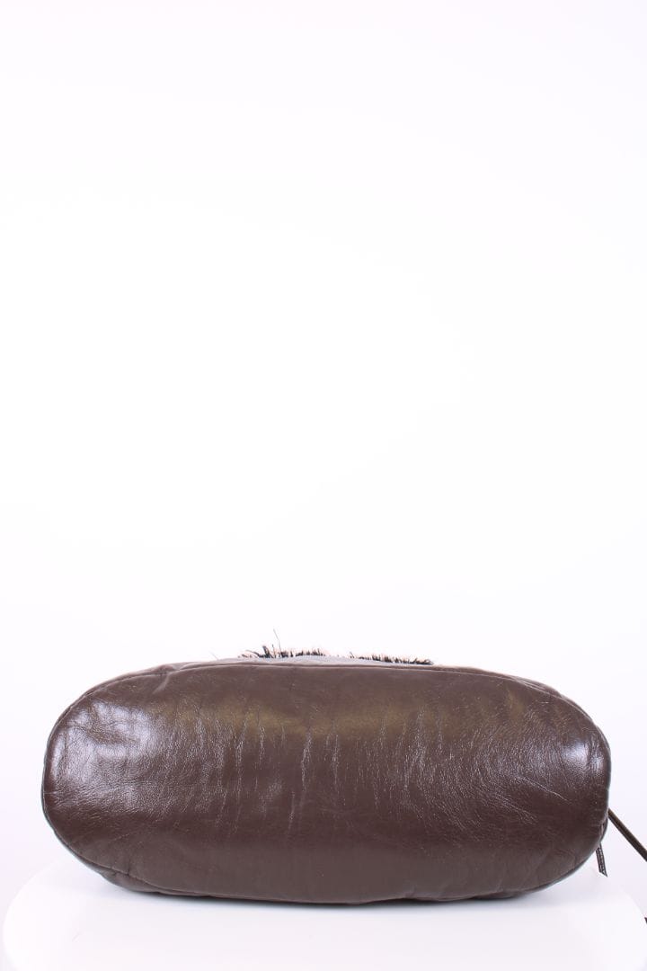 Chanel Chanel Leather tweed bon bon tote Brown large