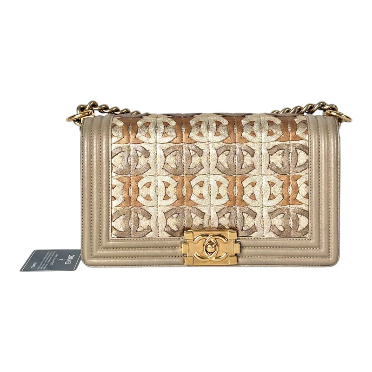 Chanel Chanel Leboy Bag Medium Gold Color With CC Logo