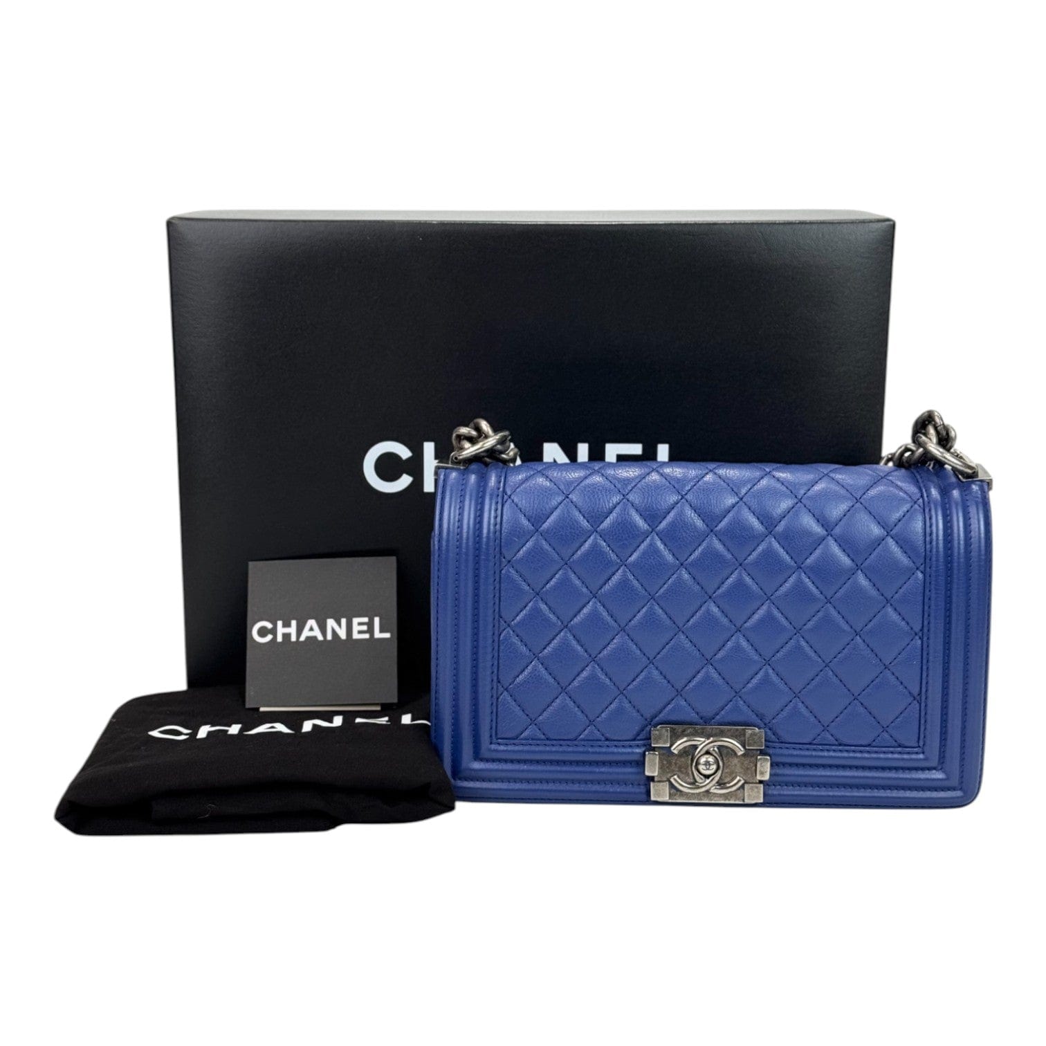 Chanel Chanel Leboy Medium Blue Bag