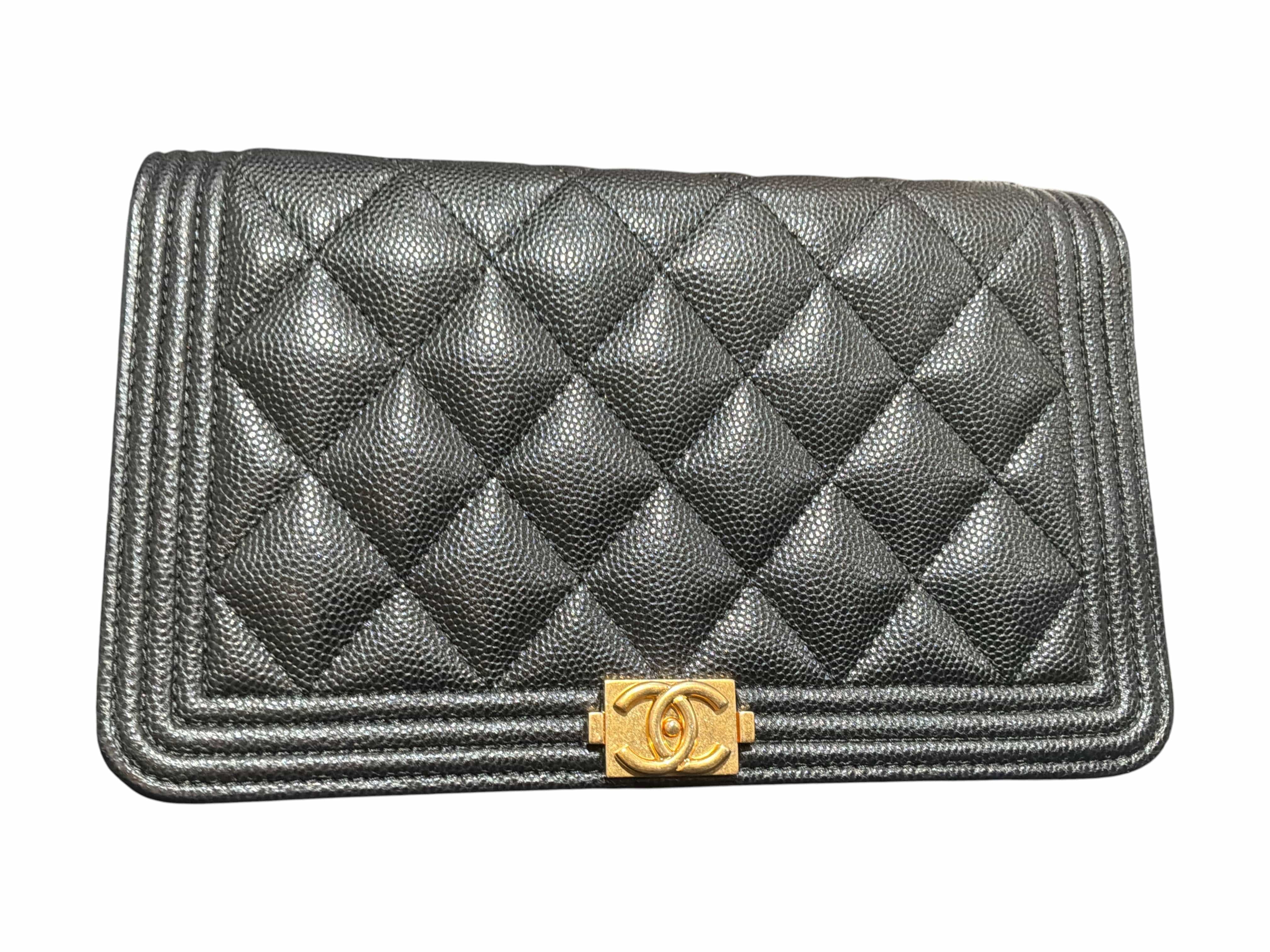 Chanel Chanel Leboy WOC Black in Caviar & GHW