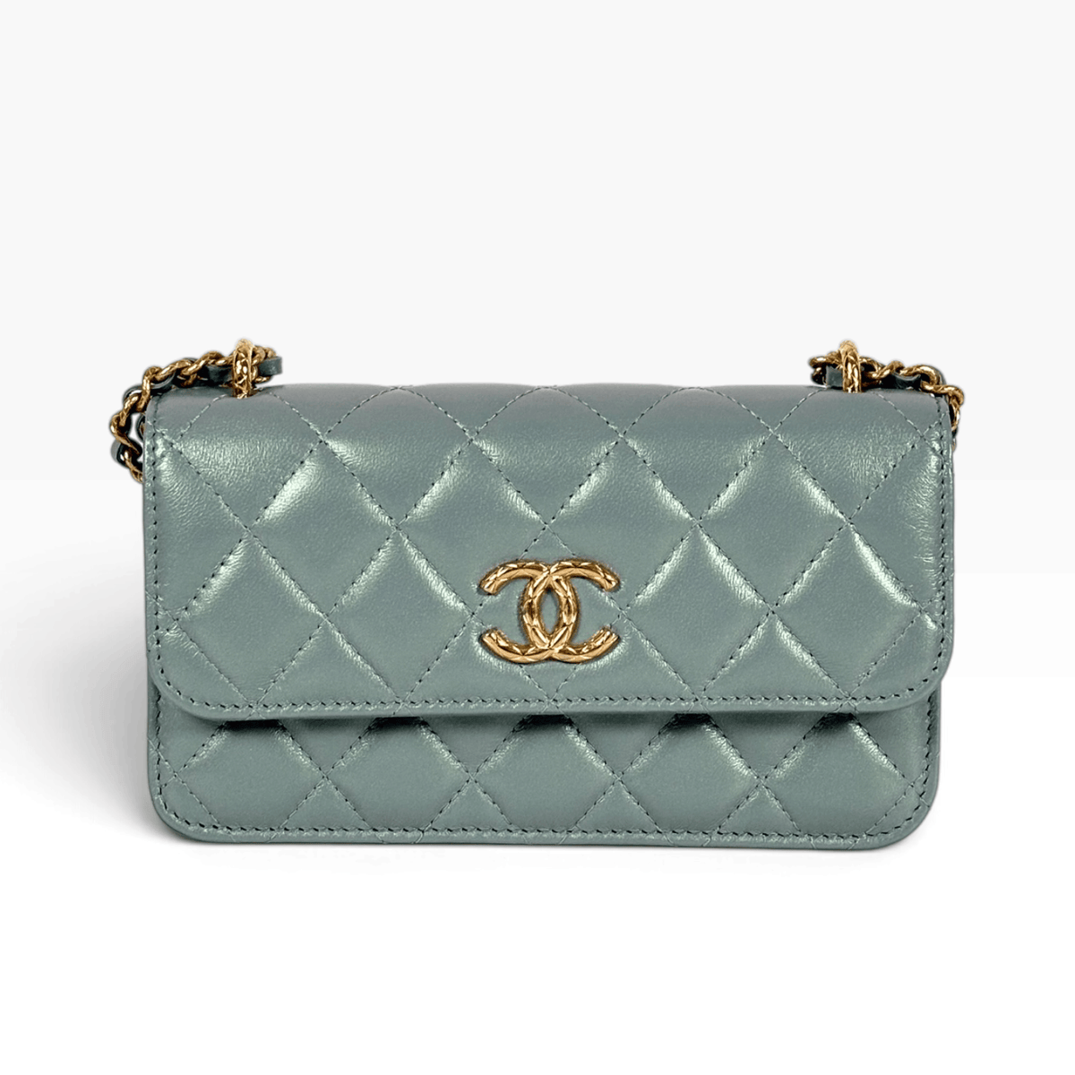 Chanel Chanel Light Green WOC Bag
