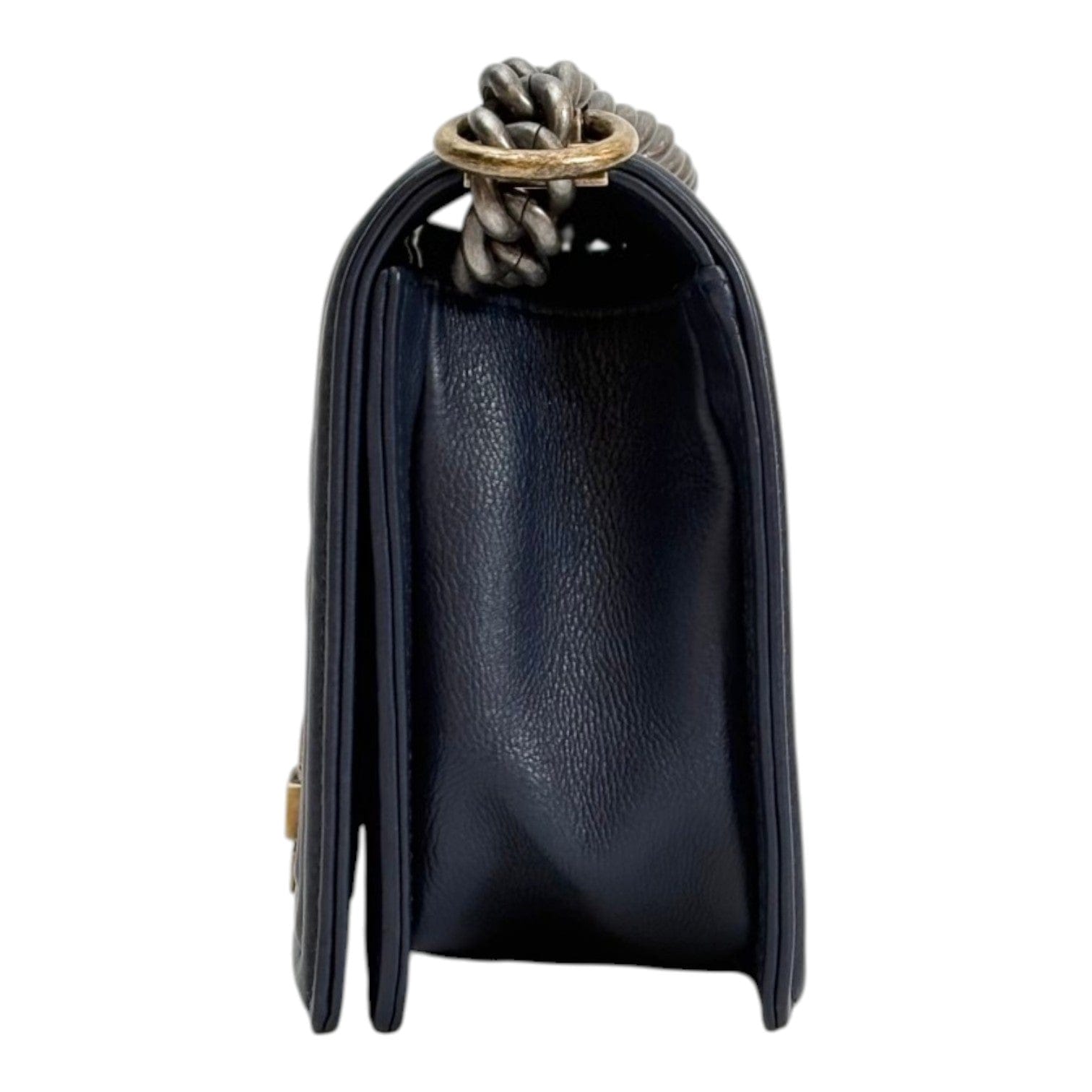 Chanel Chanel Medium Leboy Navy Blue Bag