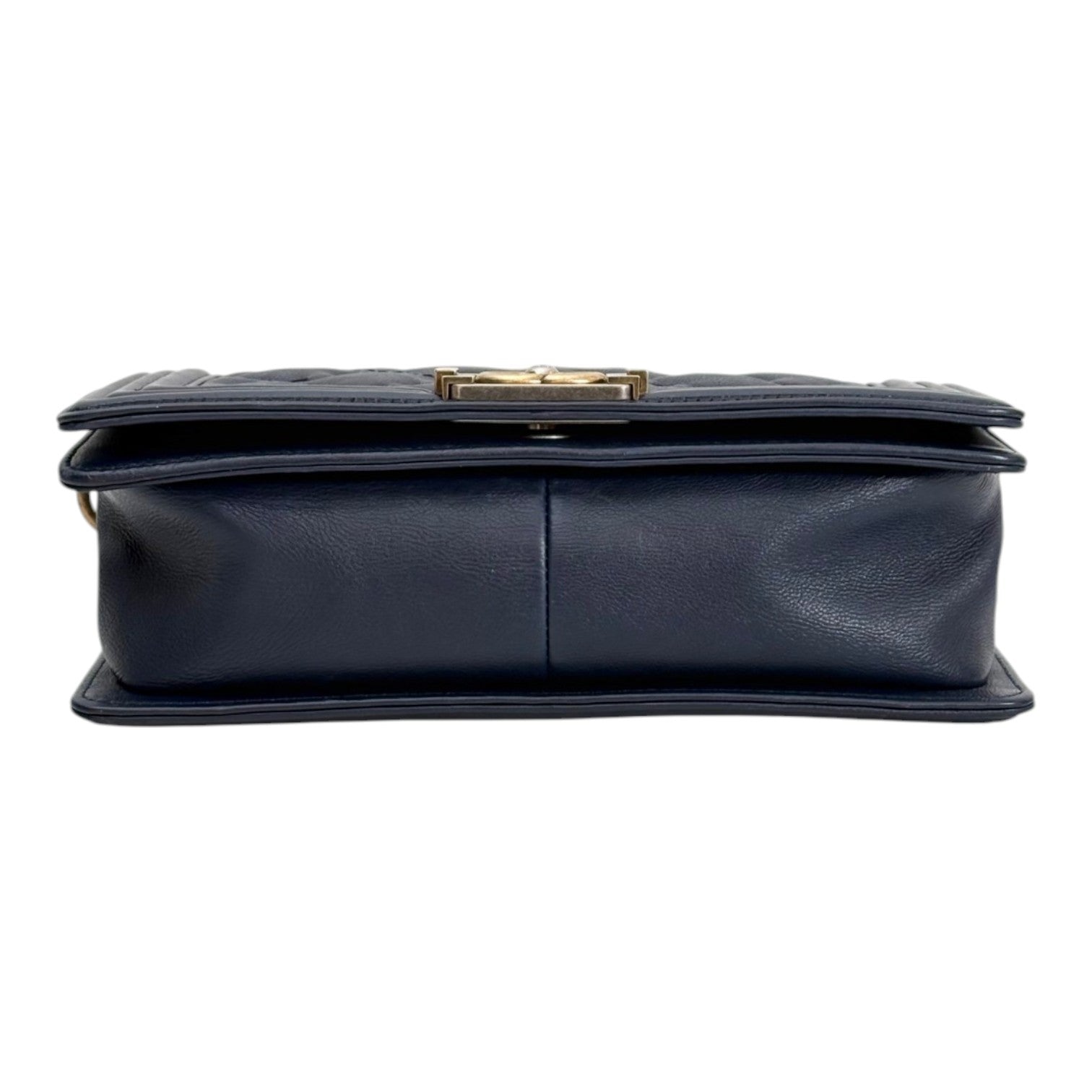 Chanel Chanel Medium Leboy Navy Blue Bag