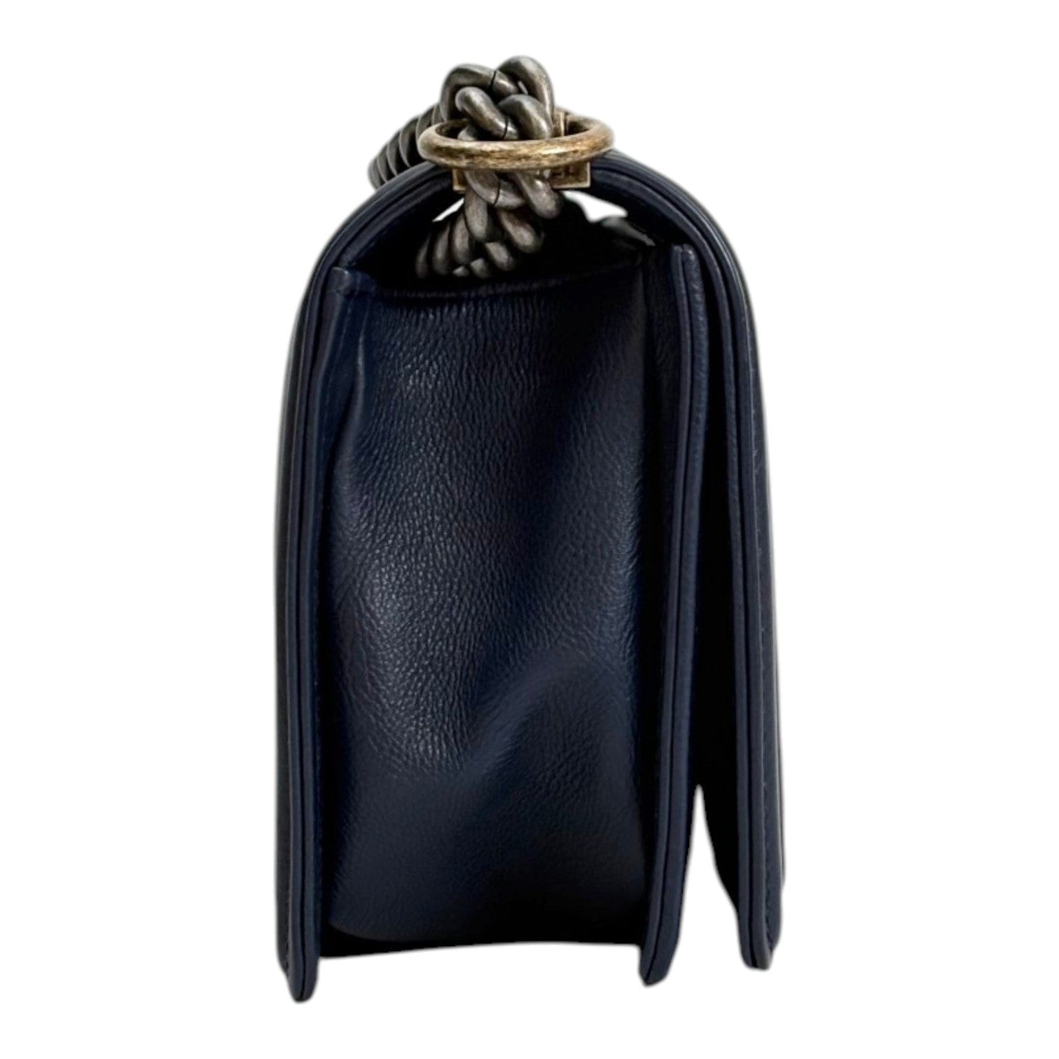 Chanel Chanel Medium Leboy Navy Blue Bag