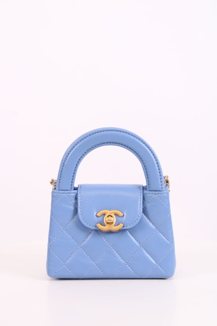 Chanel Chanel Micro Kelly Handbag Blue