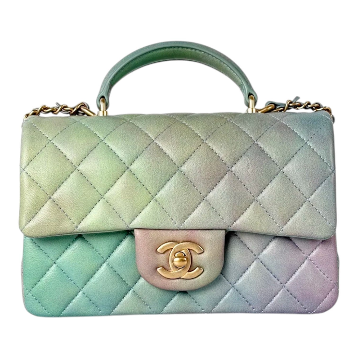 Chanel Chanel Ombre Mini Classic Flap Bag with Handle