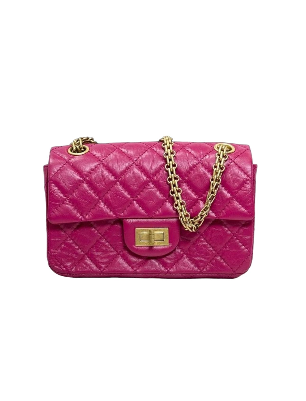 Chanel Chanel Pink Mini 2.55 Bag in Aged Calfskin