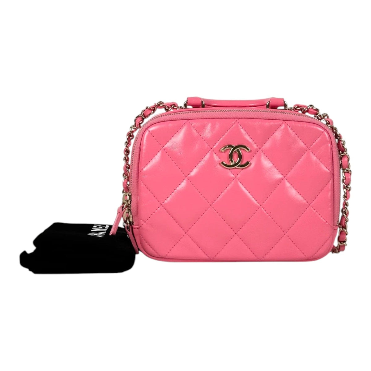 Chanel Chanel Pink Top Handle Camera Bag