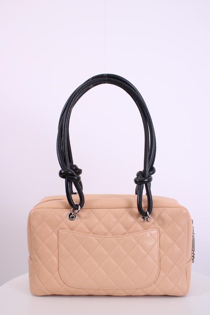 Chanel Chanel Quilted Cambon Bowler Bag Beige/ Black