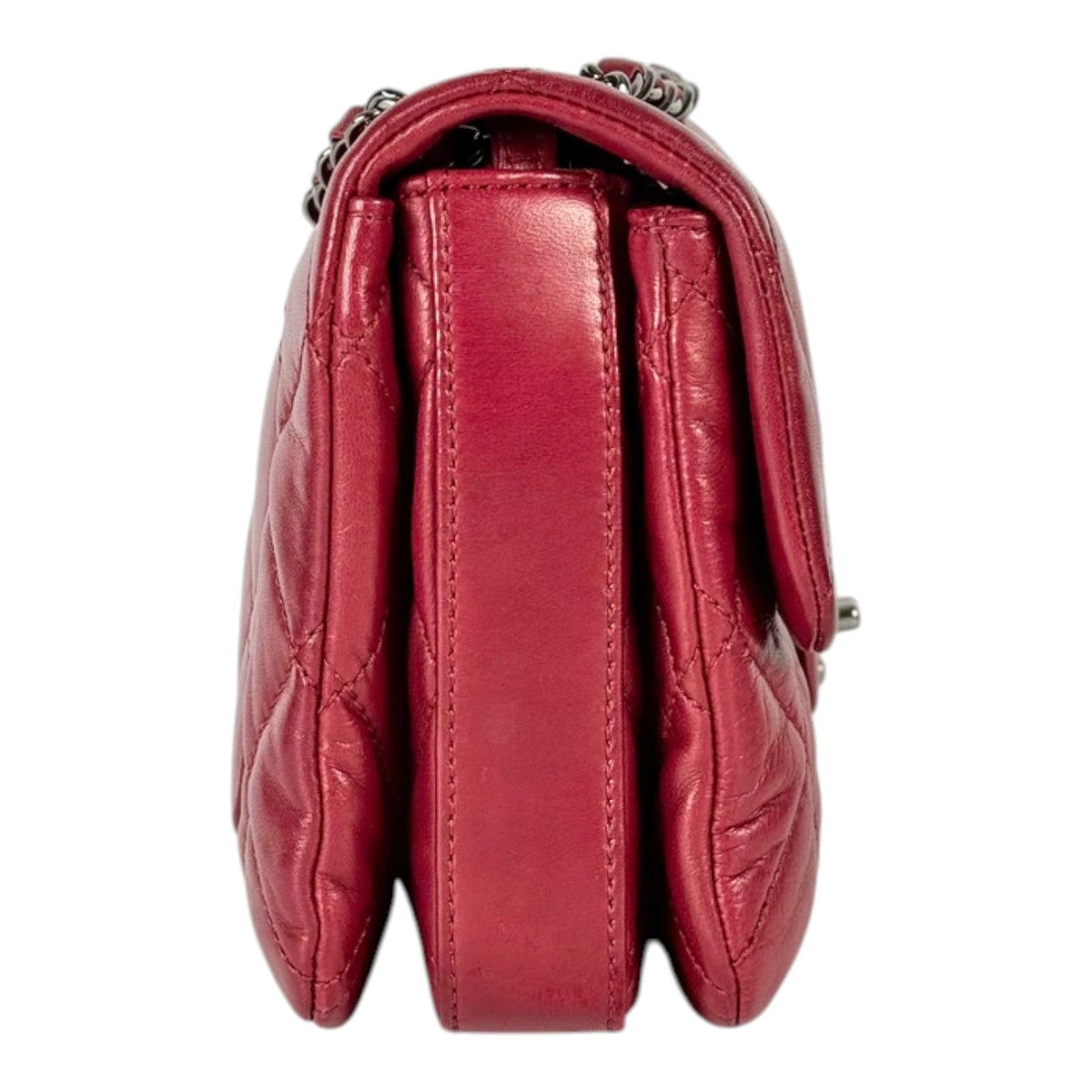 Chanel Chanel Red Square Flap Bag in Lambskin